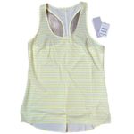 Zella  Yellow & White Women’s Performance Tank Top Photo 2
