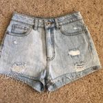 Bullhead Denim Co High Rise Mom Short Light Wash  Photo 0