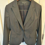 EXPRESS one button blazer size 6 black with gray little stripes office attire Photo 0