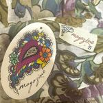 NWT MAGAZINE White Muted Multicolor Floral V Neck Tank Top Womens S Boho Fairy Photo 3