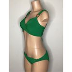 Robin Piccone New.  green bikini. D cup-top/ M- bottom. Retails $215 Photo 5