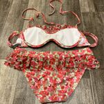 Kenneth Cole Reaction floral ruffle bikini S/M Photo 2