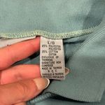 Vtg TanJay Collared Teal Crewneck Pullover Size Large Embroidered Details Floral Blue Photo 3