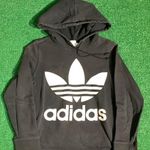Adidas Big Logo Black Hoodie Size S Photo 0