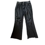 Urban Outfitters BDG outfits black denim cropped jeans with raw hem Photo 2