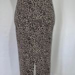 Sanctuary New  Animal Jacquard Knit Pull On Pencil Skirt Taupe Black Photo 3