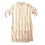 Indigo Rose Red Striped Cream Tunic Shirt Dress Size Medium Coastal Grandmother Photo 1