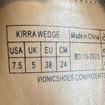 Vionic Kirra Wedge Sandals Ankle Strap Open Toe Cream Jute Shoes Size 7.5 Womens Photo 13