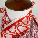 Boho Sarong Red Paisley Print Vacation Summer Beach Casual Scarf Wrap One Size Size undefined Photo 2