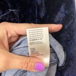 Pilcro Relaxed Blue Velvet Colorful Luxury Holiday Blouse‎ 8  Anthropologie Mara Photo 6