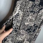 Holding Horses  Floral Print Midi Dress Size‎ 2 Black Cream Sleeveless High Low Photo 8