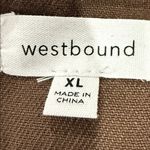 Westbound  Brown Fringe Hem Utility Shacket Photo 5