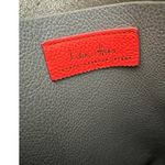 India Hicks Gray Pebble Leather Adjustable Length Strap Solitaire Tote Bag Photo 8