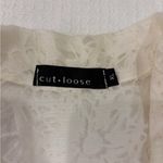 Cut Loose Elegant Quiet Luxury Old Money Cream Lace Mesh Button Photo 9