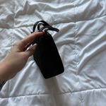 Vintage 90s Y2K Black Mini Purse Handbag Floral Roses Bow Shoulder Strap Photo 5