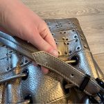 Burberry  Prorsum Large Calfskin Gold Studded Warrior Bag Leather Metallic Photo 14