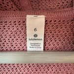 Lululemon  Still Movement Knitted Open Back Activewear Pink Cardigan 6 Photo 4