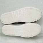 P488 Thea Dama Sneakers, Lt. Grey Leather, Silver Leather Heel Tab, Woman EU 38 Gray Size 7 Photo 7