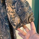 Soft Surroundings  Tunic Top Zip Front Blouse Paisley Size Medium Photo 4