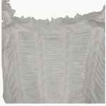 DÔEN Ari Eyelet Embroidered Button Front Organic Cotton Tank | Medium | Salt White Photo 5