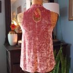 Arizona Jeans  Mauve Velvet Mock Neck Swing Sleeveless Top NWT Photo 7