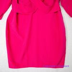 Eloquii New! long sleeve cross front dark pink sheath dress, 20 Photo 3