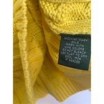 Lauren Ralph Lauren Yellow Cable Knit 100% Cotton V Neck Sweater Sz L Size L Photo 2