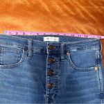 Madewell  10” High Rise Skinny Jeans 27” distressed raw hem Photo 8