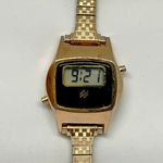 Vintage National Semiconductor women digital Watch New gold tone 24mm running Photo 0