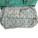 Coco + Carmen Seafoam Woven Side Studded Leather Tote/Shoulder Bag Green One Sz Photo 10