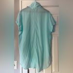 Calia Light Blue Button‎ Down Shirt Swim Cover Up Size XL Lightweight EUC Photo 1