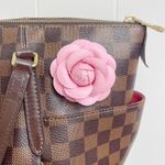 Camellia Flower Vegan Leather Magnetic Bag Charm Photo 7