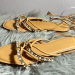 Anthropologie  Puka Ankle-Tie Sandals Size 8M Photo 7