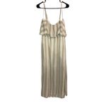 After Market Layered Lightweight Maxi Dress Size Medium Flowing Sundress Tan Photo 2