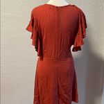 Blue Rain Rust Mini Dress Photo 4