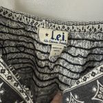 Vintage Y2K Mini Dress Babydoll Top Ruffles Striped Paisley Summer Boho Beach L Black Size L Photo 2