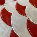 Lino USA 100% Linen Skirt Suit Orange White L Size L Photo 12