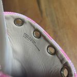 Anthropologie NWOT Pink Check Silver Grommet Womens Slides Shoes Size 11 Flats Photo 5