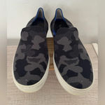 Rothy's The Original Slip On Knit Sneaker Washable Grey Black Camo Size 10 Photo 4