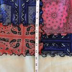 Urban Outfitters UO  Women’s Pink Blue Paisley Patchwork Mini Skirt Size Small Photo 1