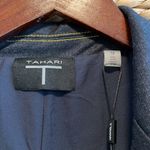 T Tahari NWT  Denim Knit Long Double Breasted Power Blazer, 12 Photo 8