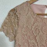 Juicy Couture Dusty Rose Cream Lace Lined Mini Dress Size XS Photo 2