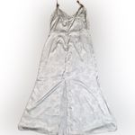 Cider Floral Jacquard Slit Cami Slip Nightgown Nighty Dress Eggshell Blue M Photo 5