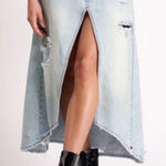 One Teaspoon  Distressed Blue Denim Skirt(Size 26) Photo 0