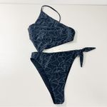 Revolve Lovewave Nadege One Piece Swimsuit in Black & White Swirl Size XS Photo 4