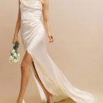 Reformation NWT Elisa Silk Wedding Dress Gown in Ivory Size 6 Photo 0