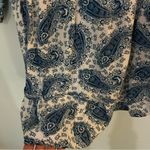 Kori  Boutique Dress. Size L. Fun blue and white paisley pattern. Photo 5