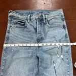 Old Navy Light Wash Distressed Extra High Rise Sky-Hi Straight Jeans Photo 3