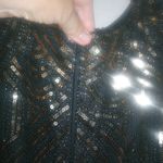 Fundaisy XL Flapper 20s Gatsby Midi Dress Sequins Fringe Capped Sleeves Gold Photo 5