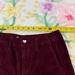 Celebrity Pink  Burgundy Corduroy Wide Leg Pants Women's Size 3/26 Photo 3